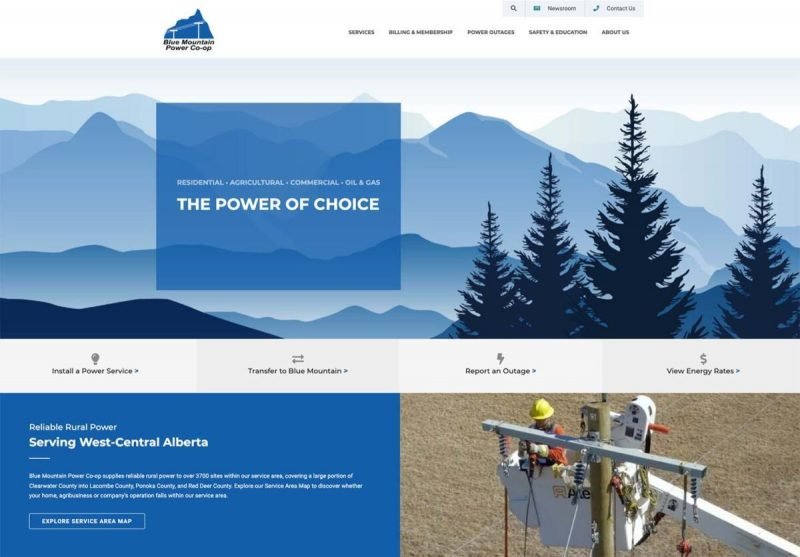 Blue Mountain Power Co-op website
